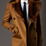 Чистка мужского пальто с отделкой из натурального меха