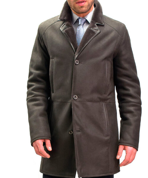 Чистка мужского пальто из нубука от 100 см