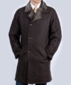 Химчистка мужского пальто из нубука от 100 см